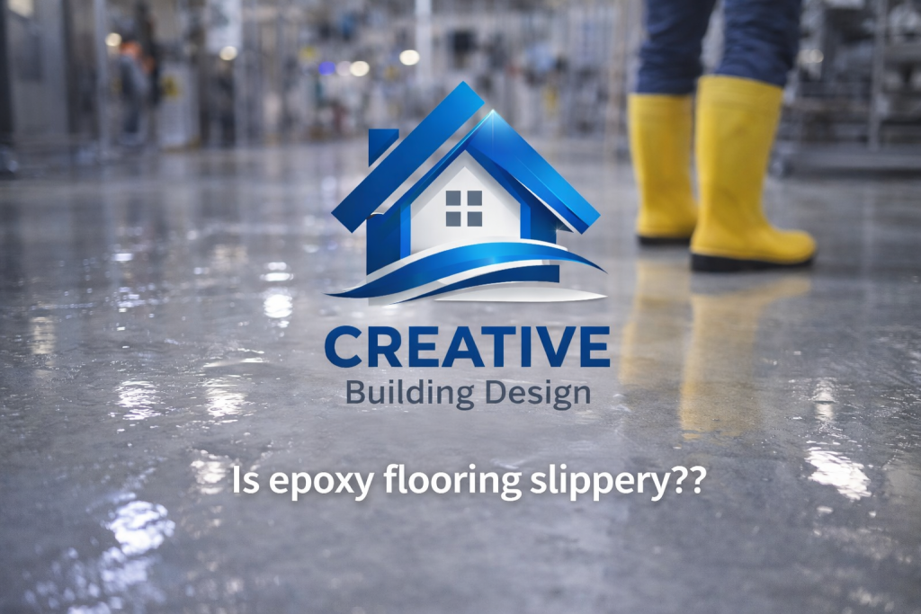 Is epoxy flooring slippery?